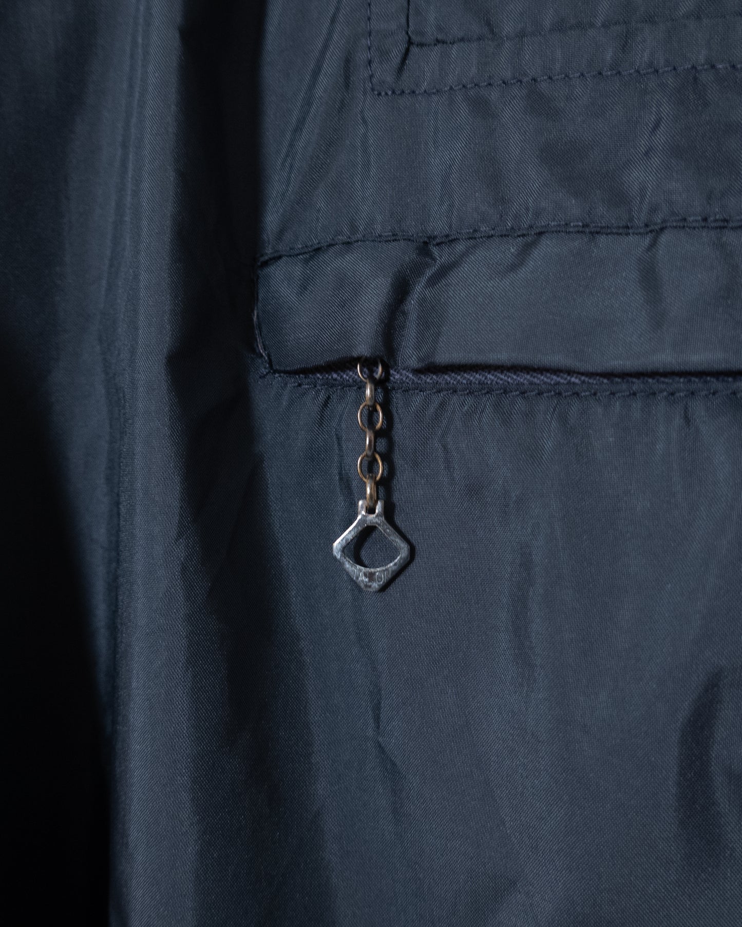 vintage "McGREGOR" half-zip nylon hooded jacket