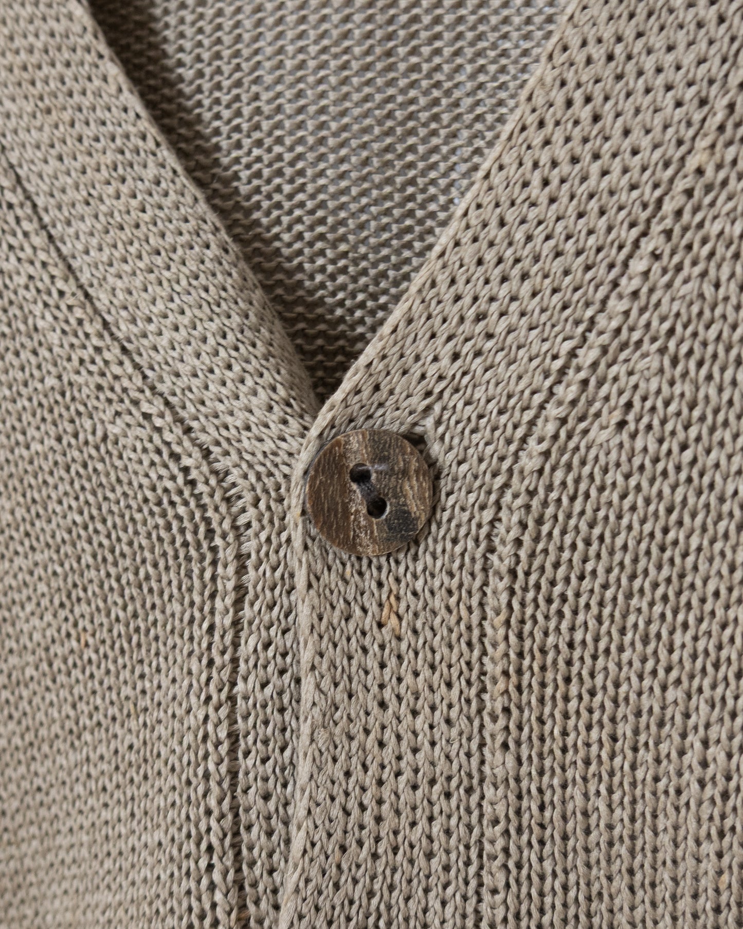 "SHIRIN GUILD" extra wide silhouette cotton knit cardigan