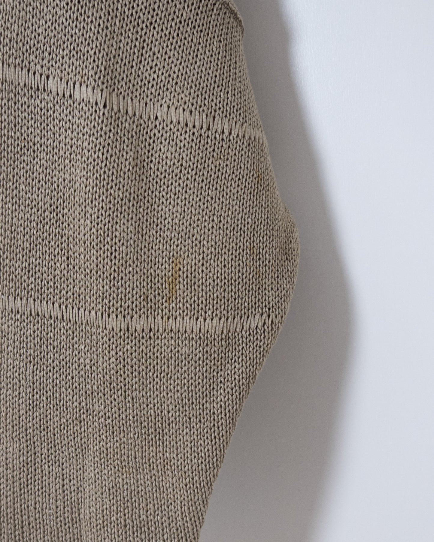 "SHIRIN GUILD" extra wide silhouette cotton knit cardigan
