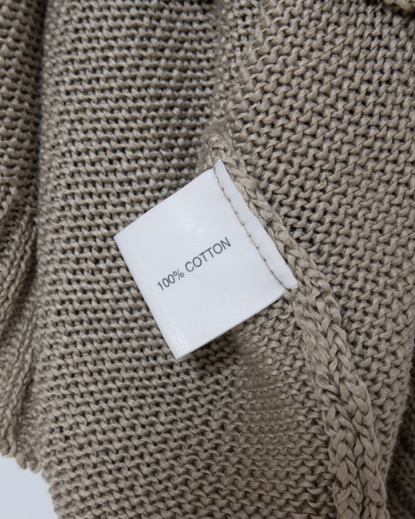 "SHIRIN GUILD" extra wide silhouette cotton knit cardigan