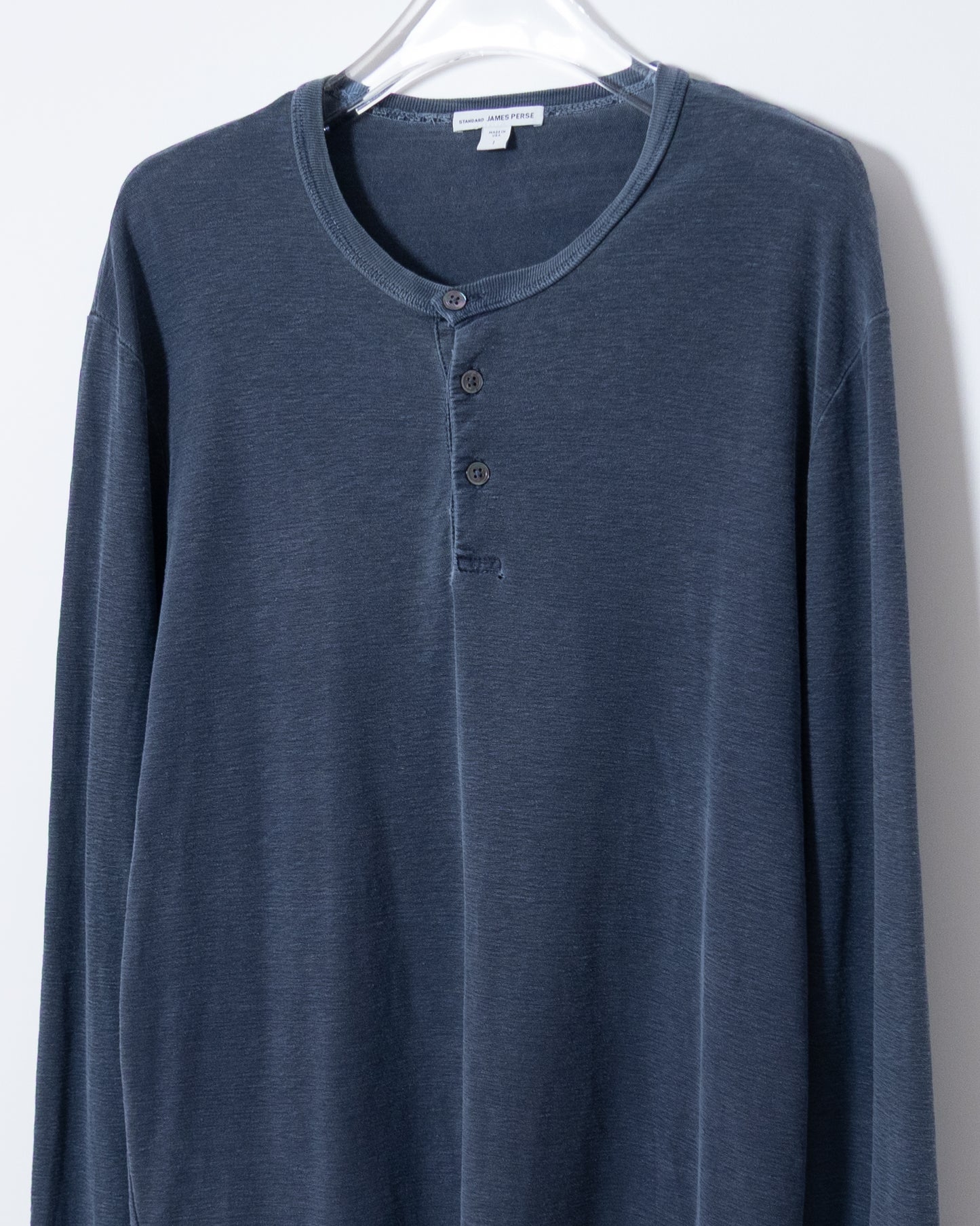 "JAMES PERSE" henley neck long-sleeve t-shirt