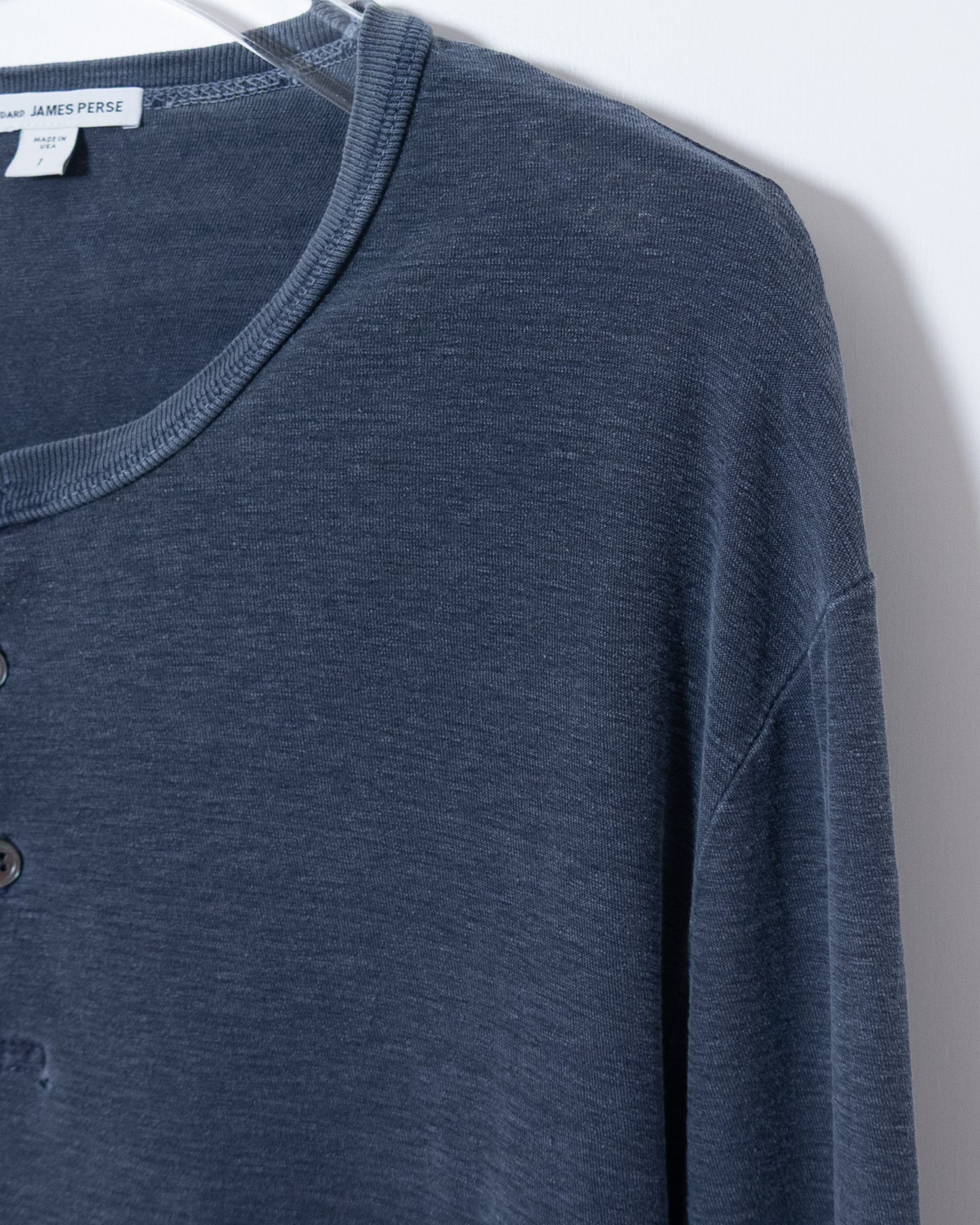"JAMES PERSE" henley neck long-sleeve t-shirt