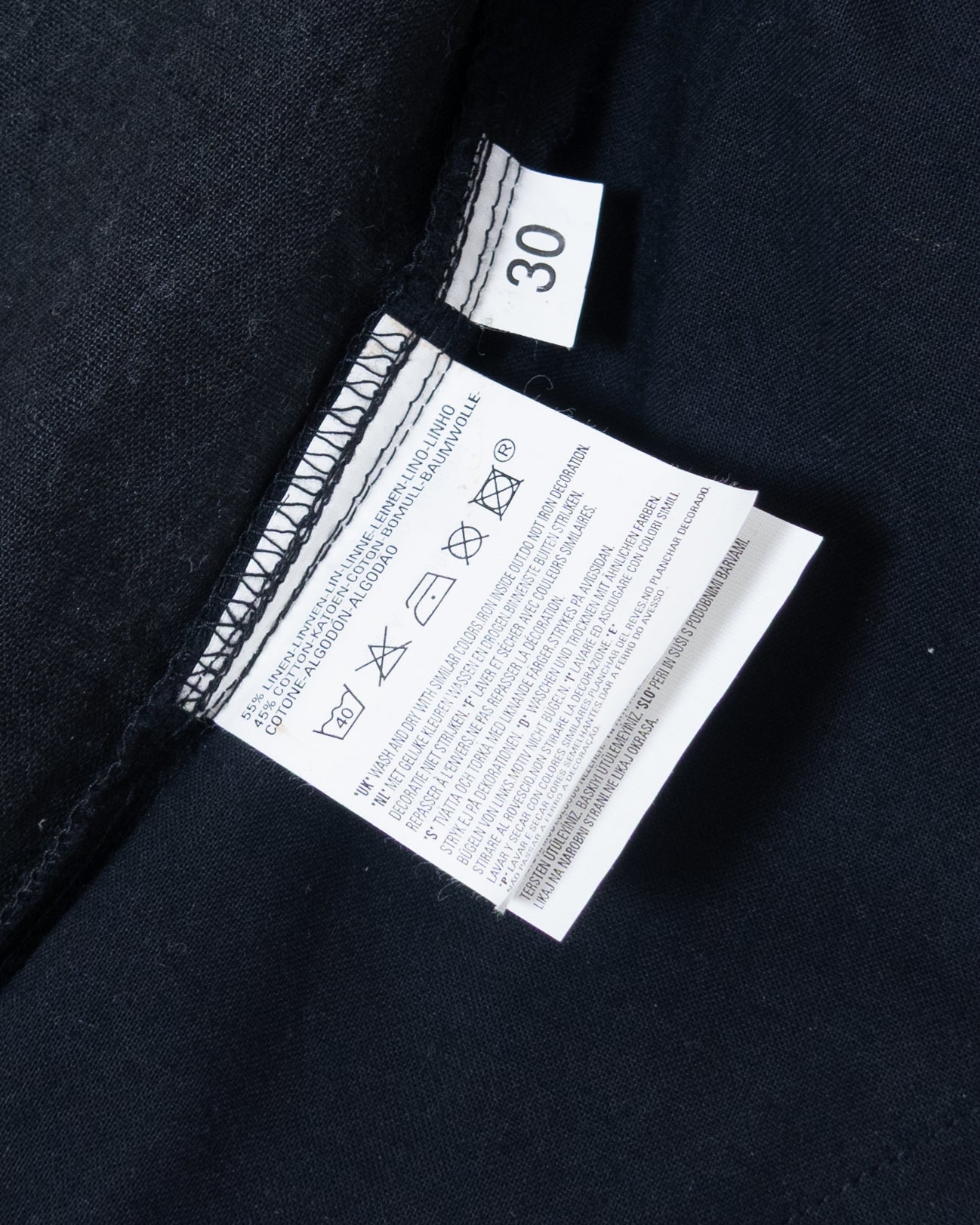"Levi's ALL DUTY” coated cotton linen easy pants