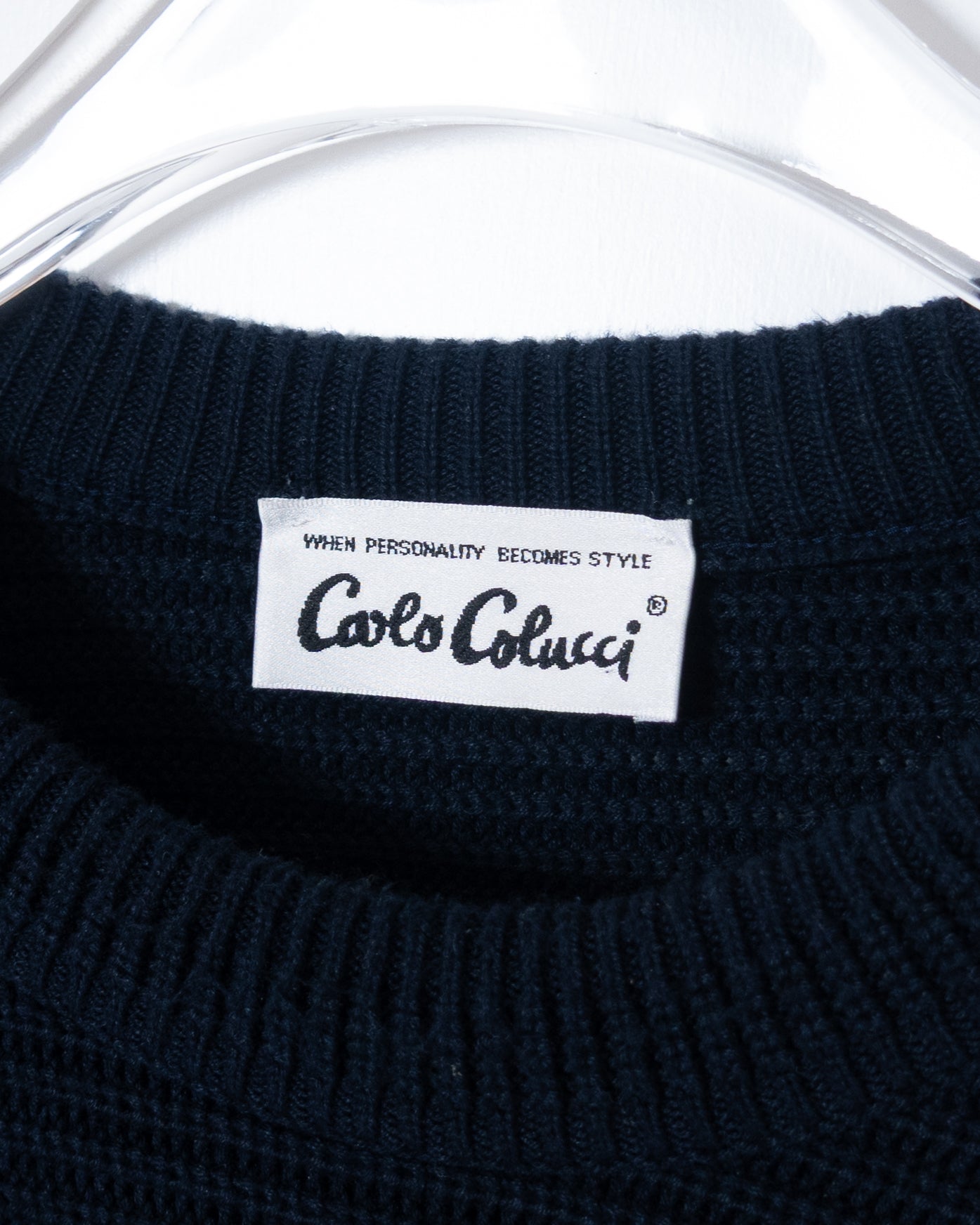 "CARLO COLUCCI" cotton knit sweater