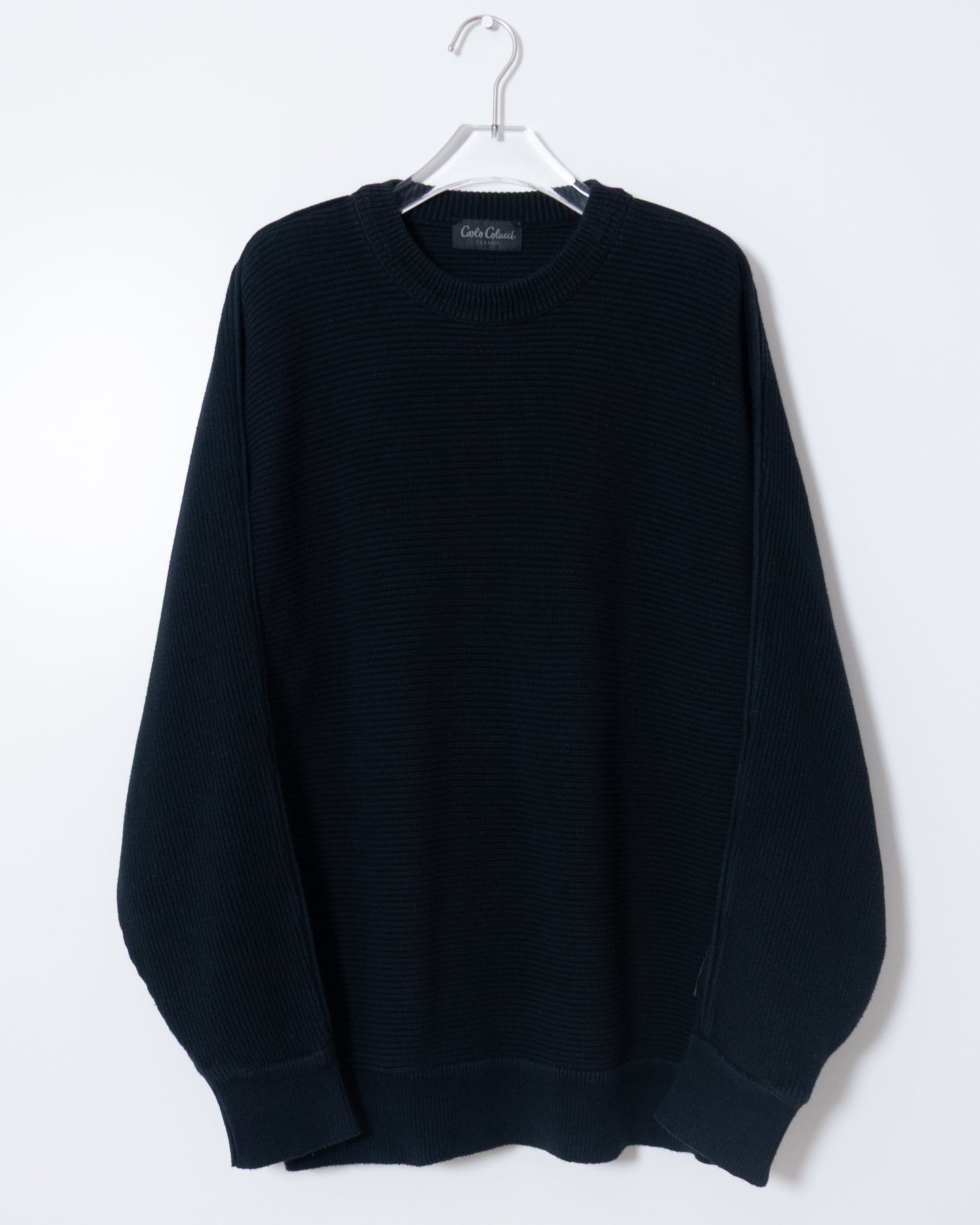 "CARLO COLUCCI"  cotton knit sweater