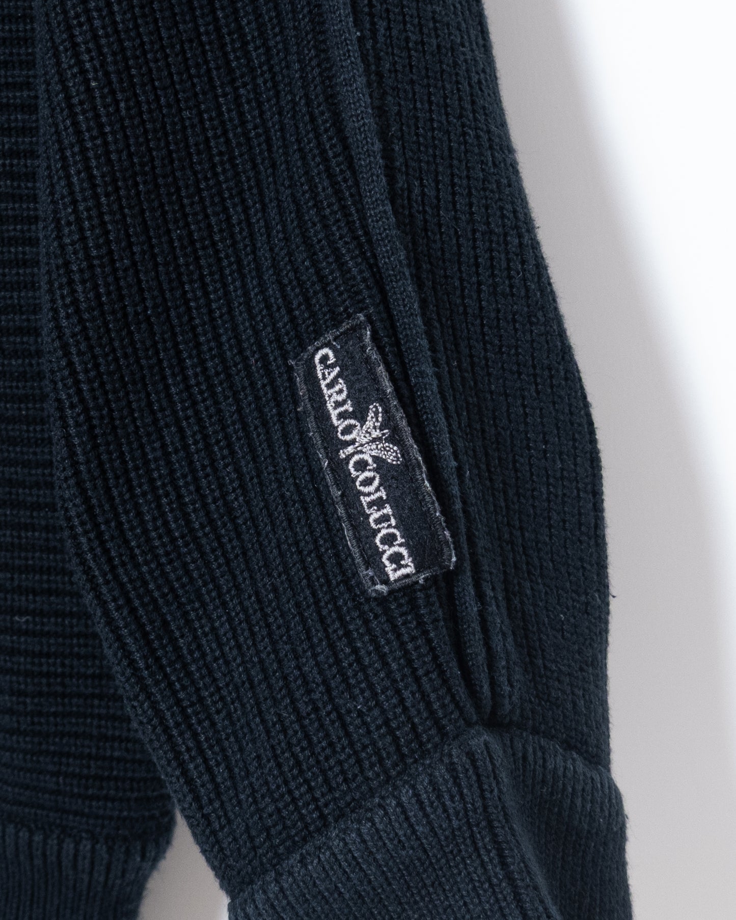 "CARLO COLUCCI"  cotton knit sweater