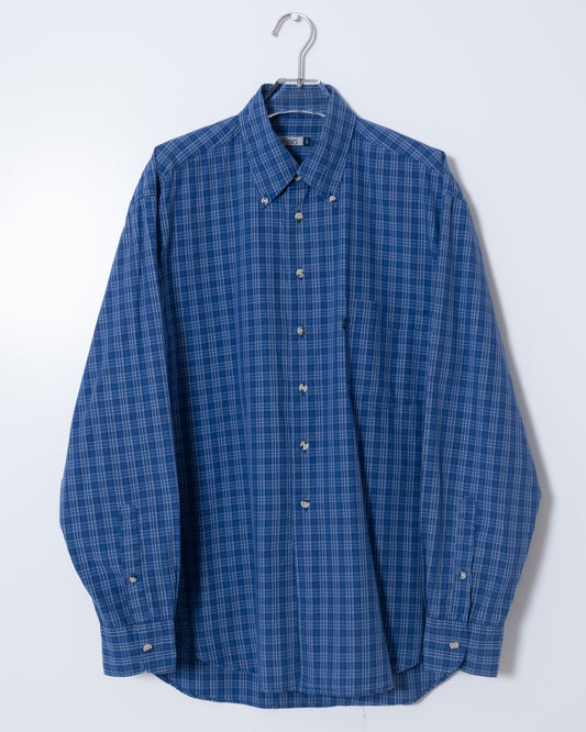 Euro "ASICS" plaid shirt