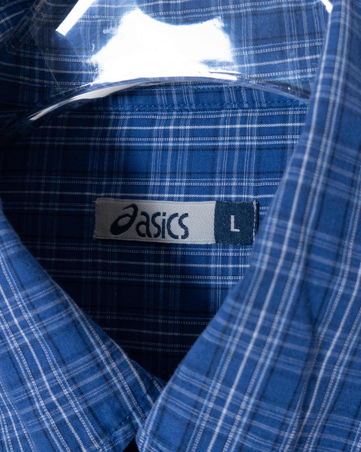 Euro "ASICS" plaid shirt