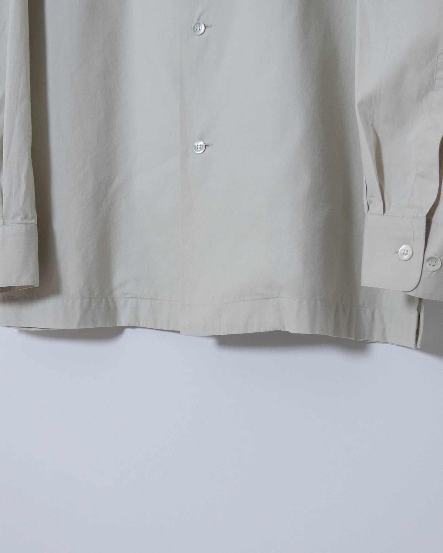 "ISSEY MIYAKE MEN" double-collar cotton shirt