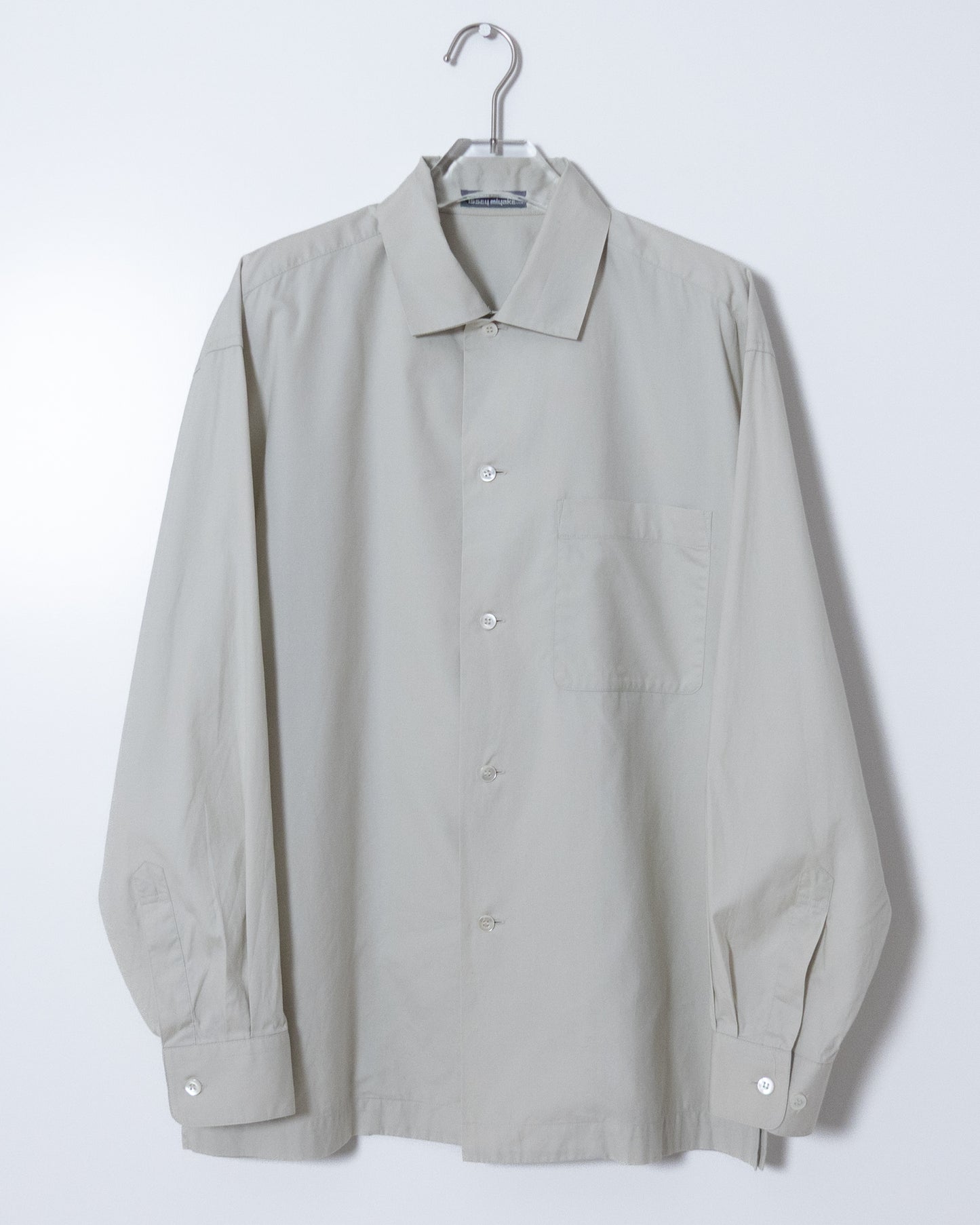 "ISSEY MIYAKE MEN" double-collar cotton shirt
