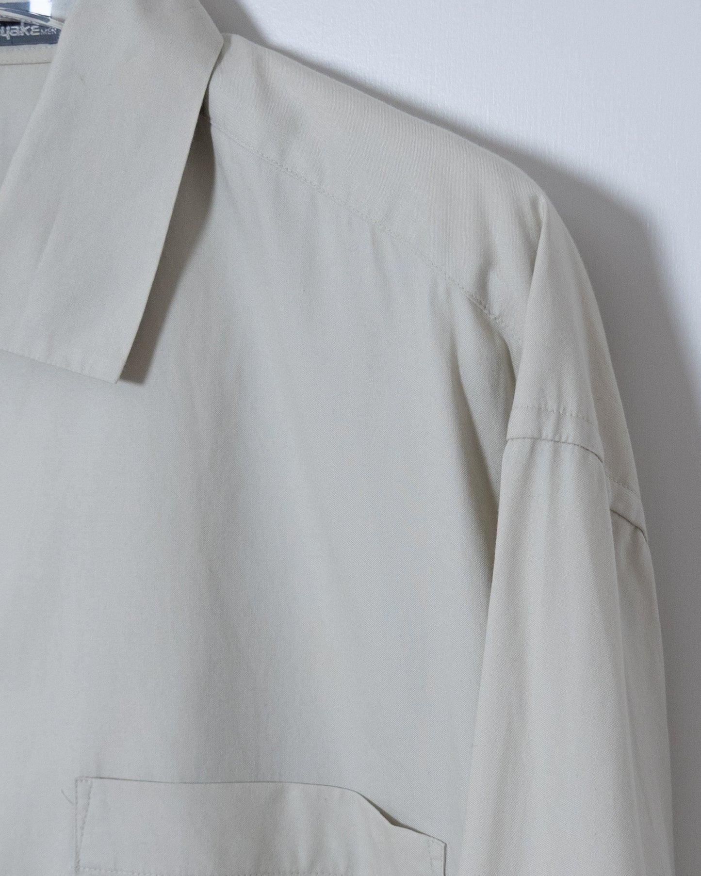 "ISSEY MIYAKE MEN" double-collar cotton shirt