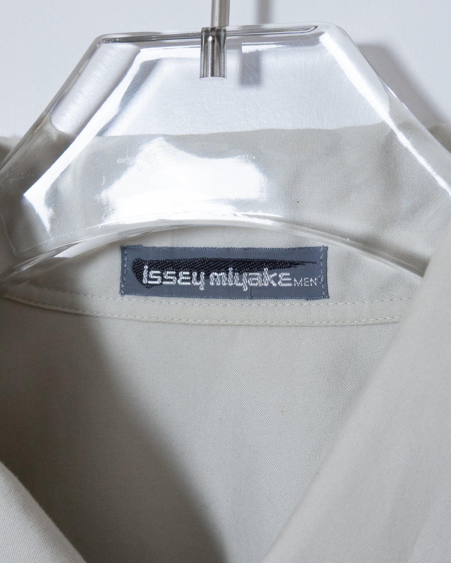 "ISSEY MIYAKE MEN" double-collar cotton shirt