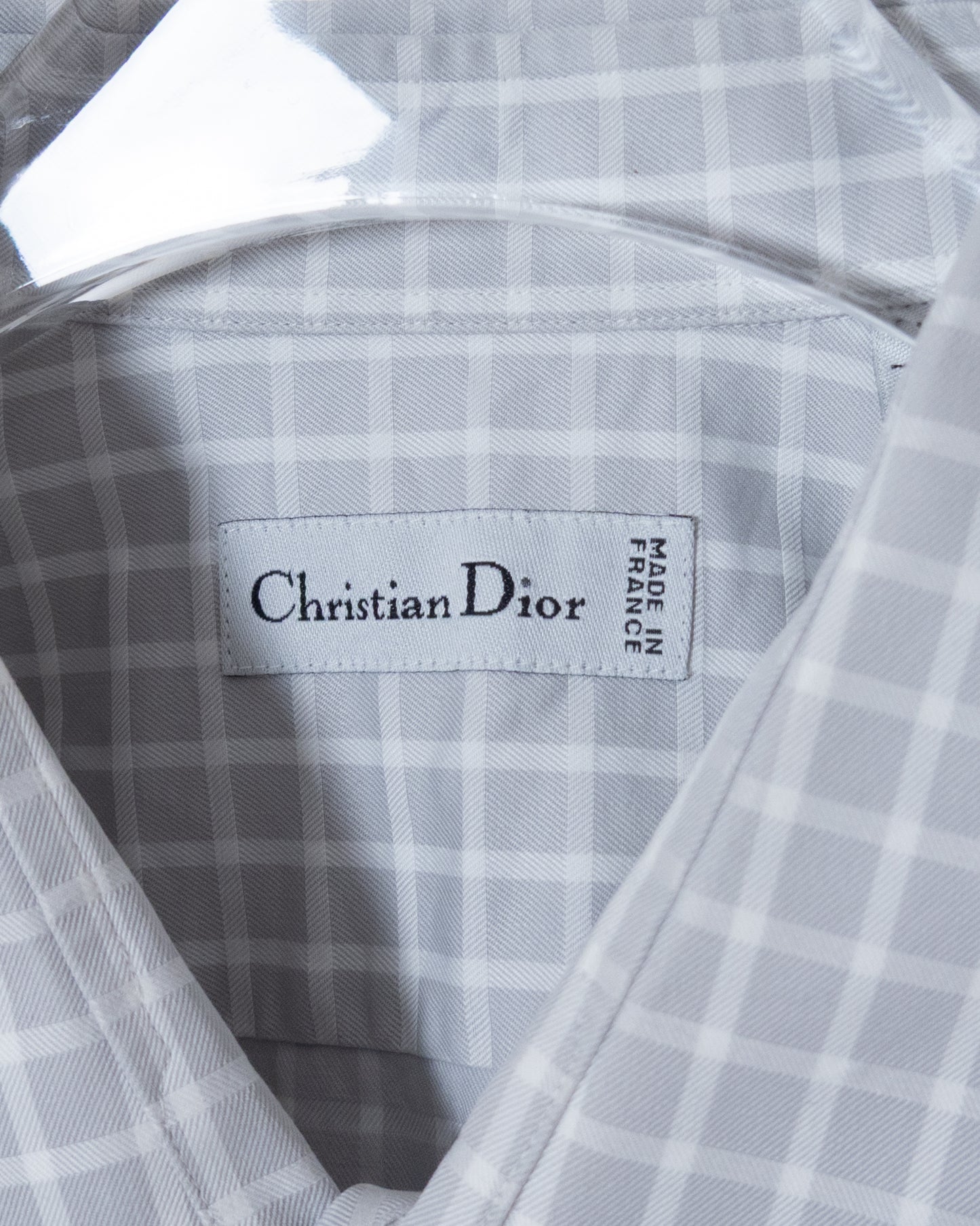 "Christian Dior" plaid shirt