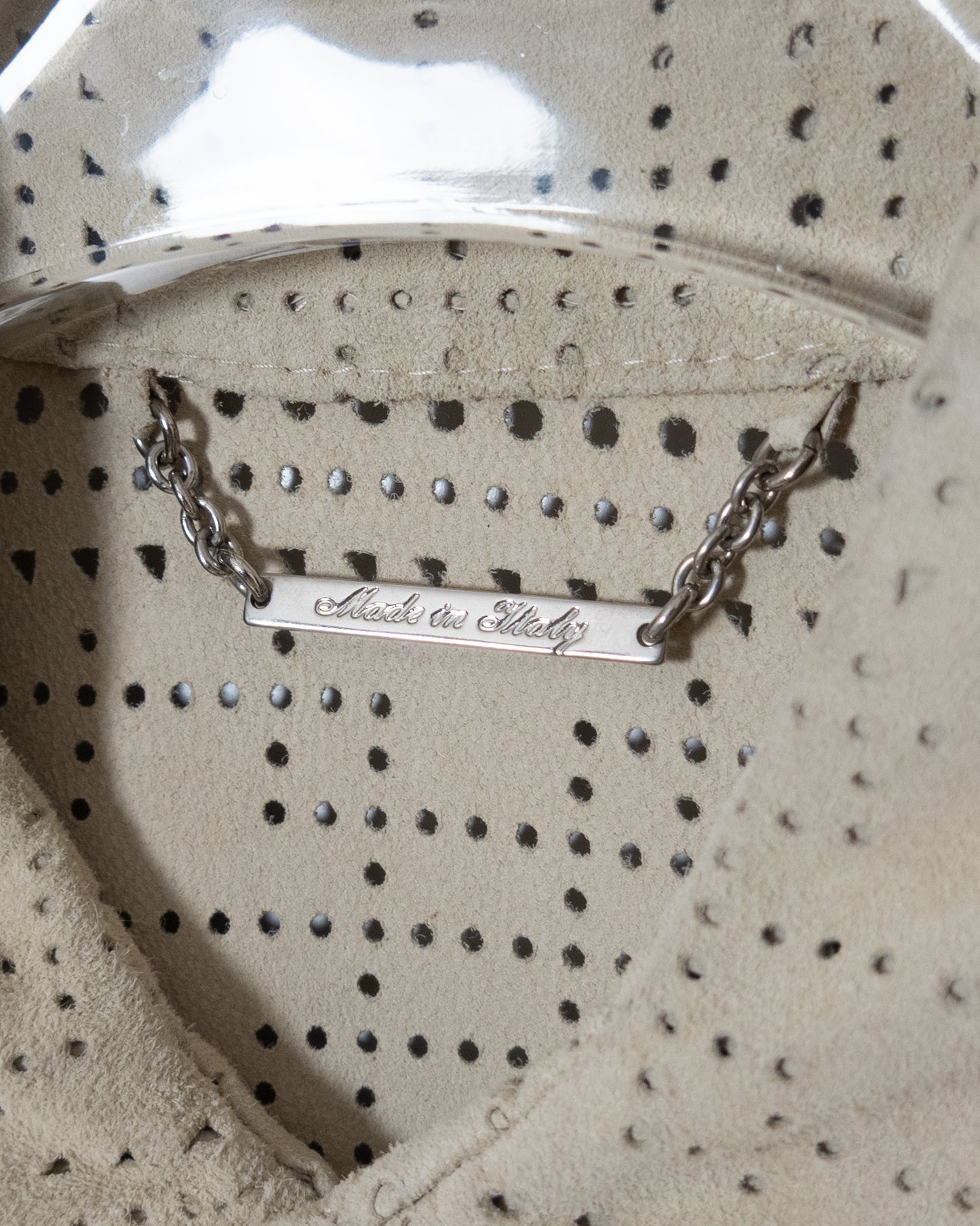 "GIANFRANCO FERRÉ" punched suede shirt