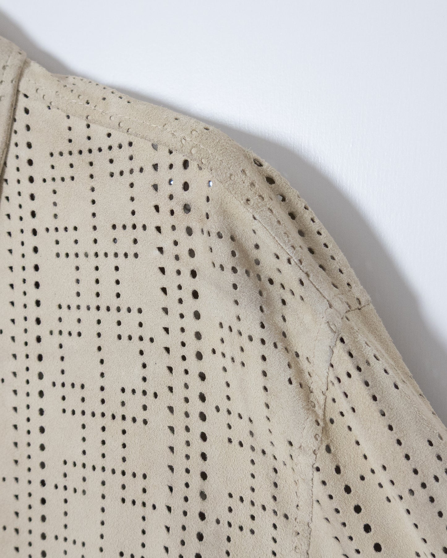 "GIANFRANCO FERRÉ" punched suede shirt
