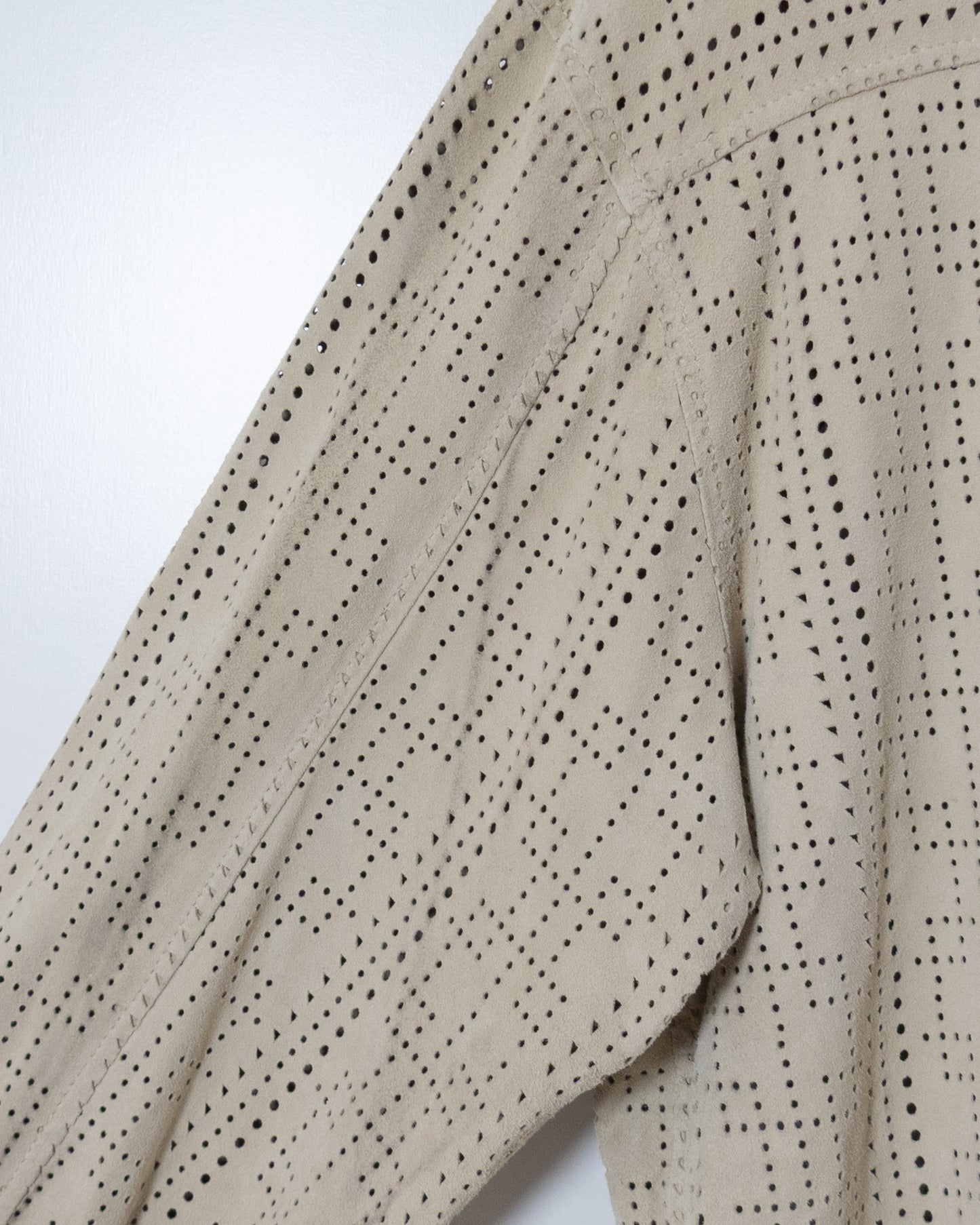 "GIANFRANCO FERRÉ" punched suede shirt