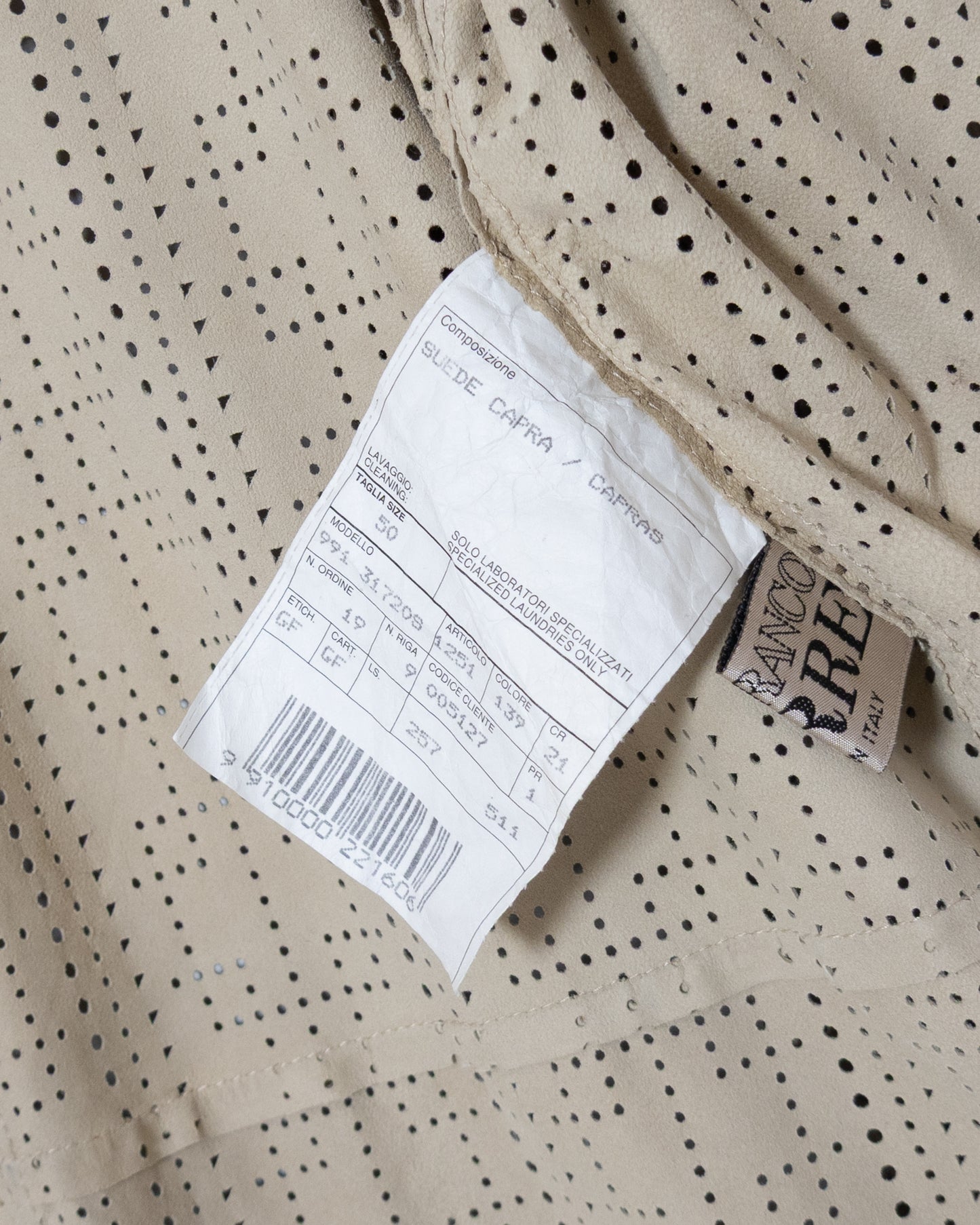 "GIANFRANCO FERRÉ" punched suede shirt