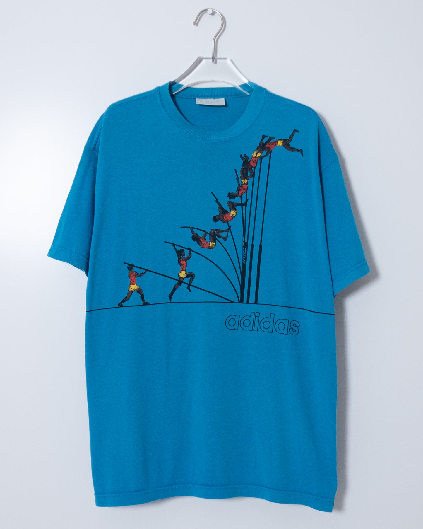 Euro "adidas" both sides printed T-shirt