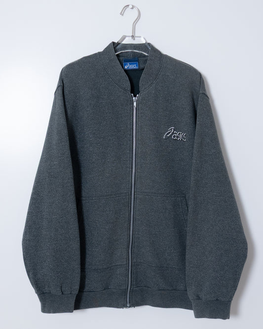 Euro "ASICS" bomber type zip up sweat