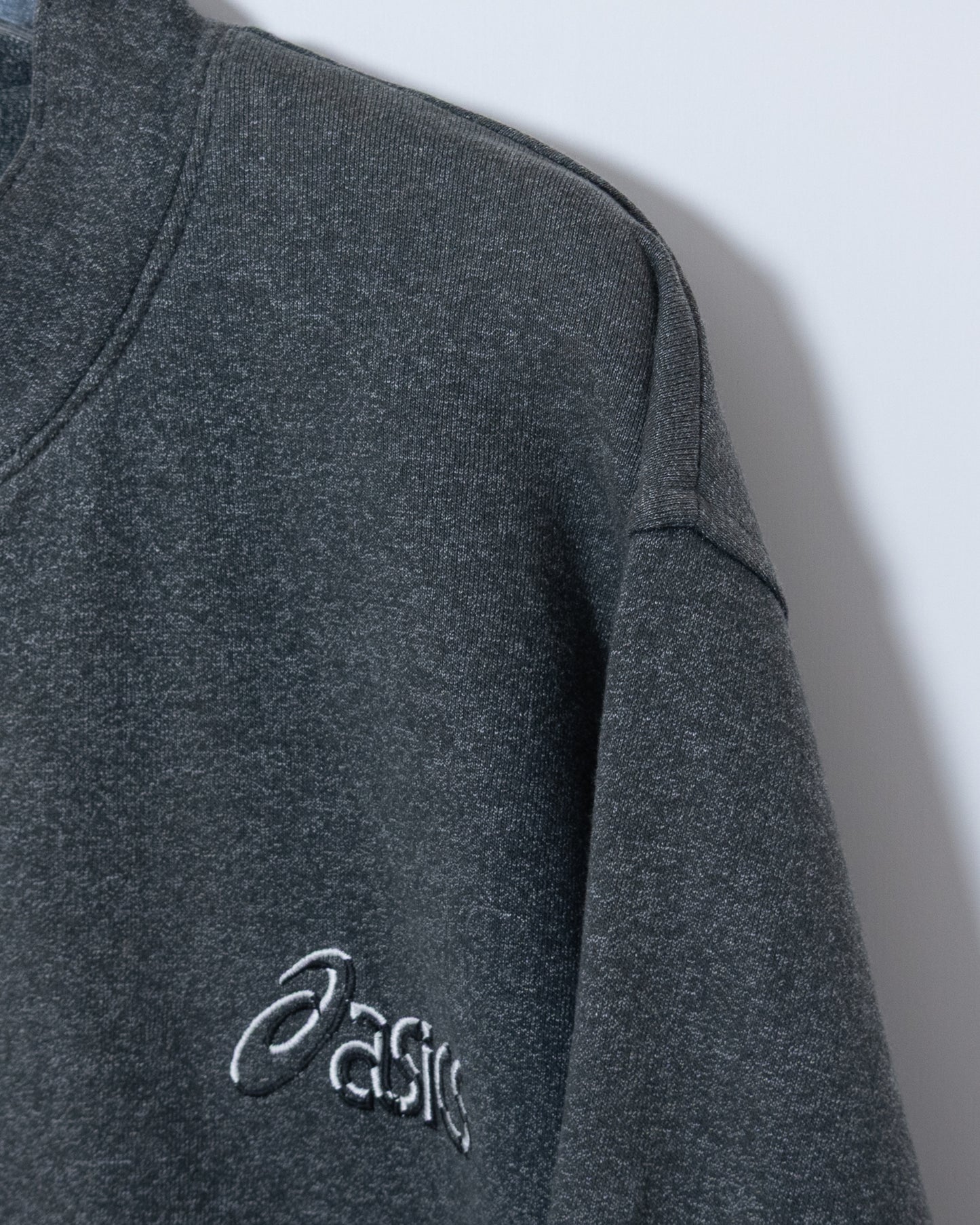 Euro "ASICS" bomber type zip up sweat