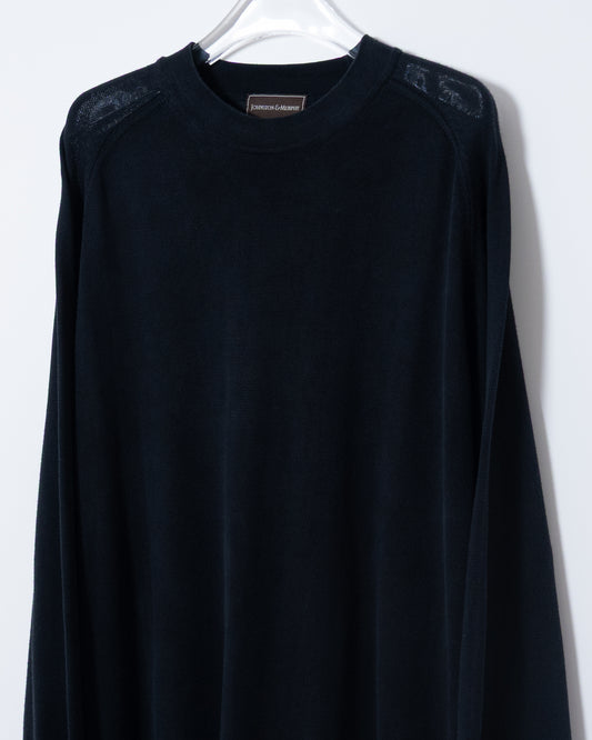 all silk long sleeve knit tee
