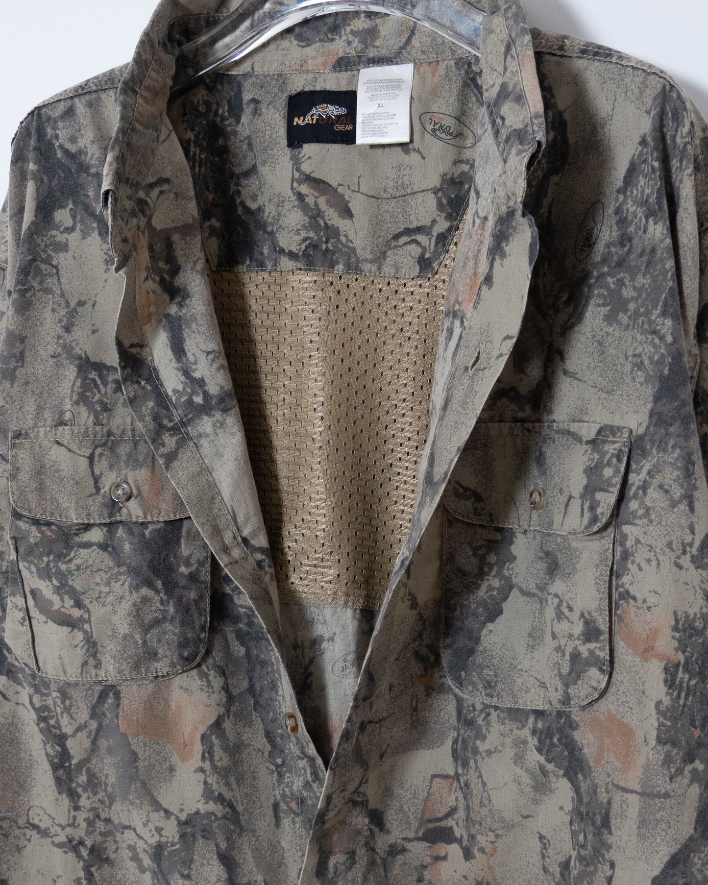 camouflage pattern shirt