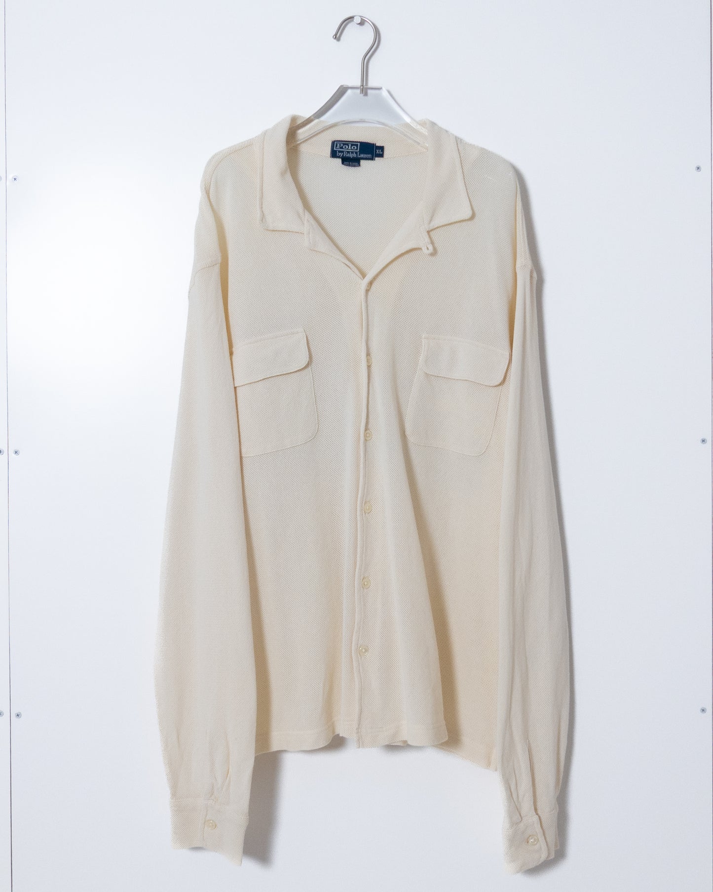 "Polo by Ralph Lauren" open collar mesh shirt