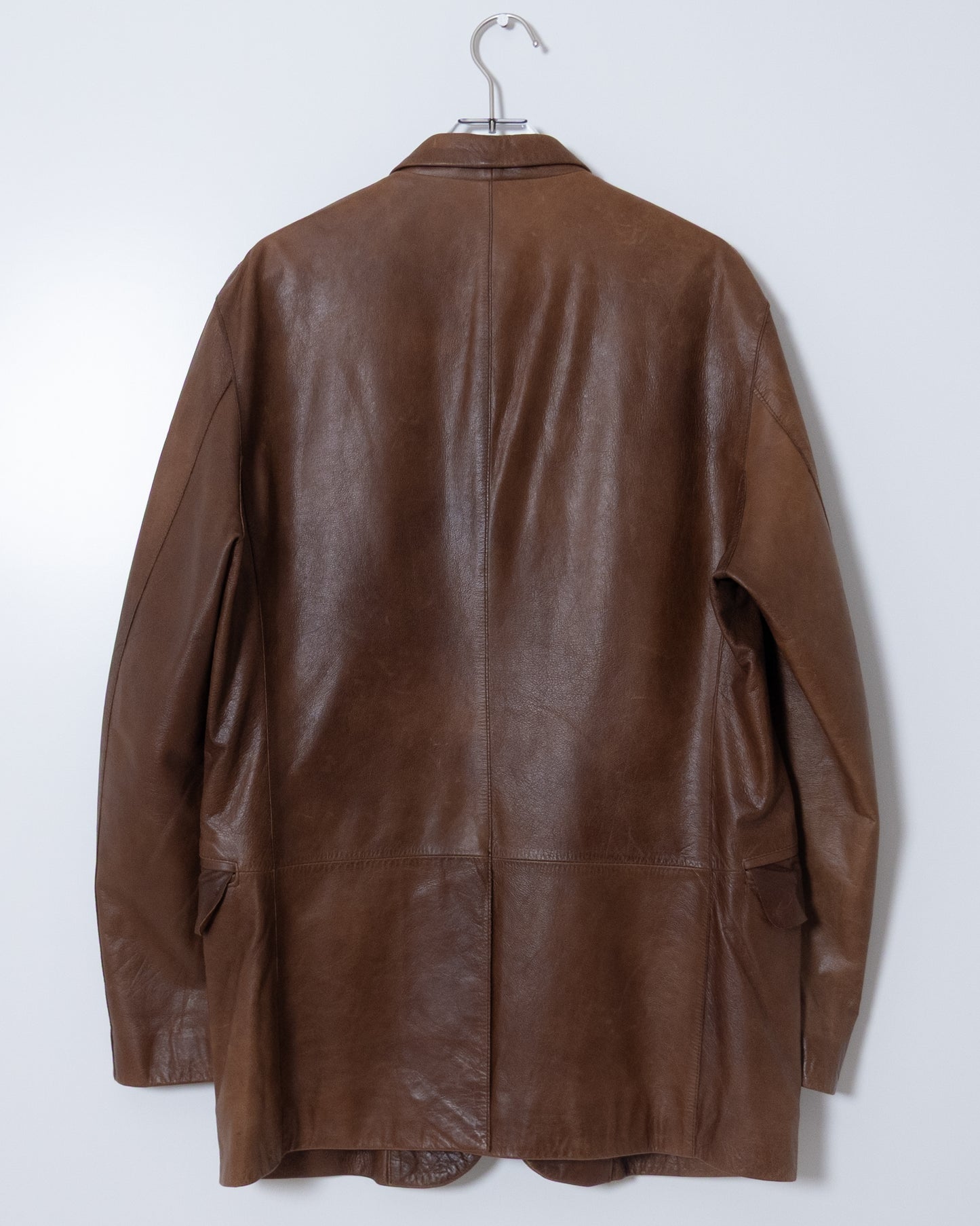 DKNY Leather Tailored Jacket