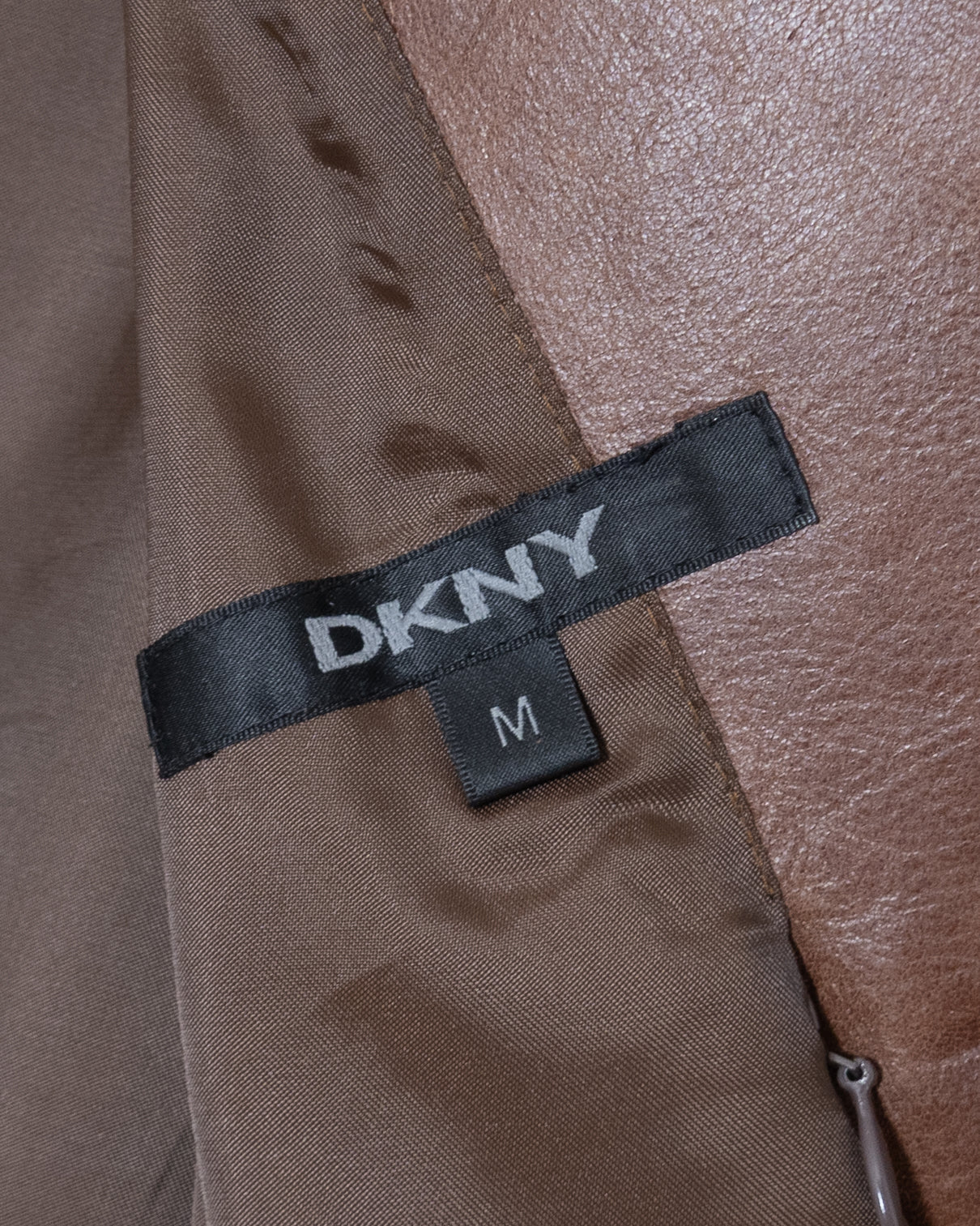 DKNY Leather Tailored Jacket