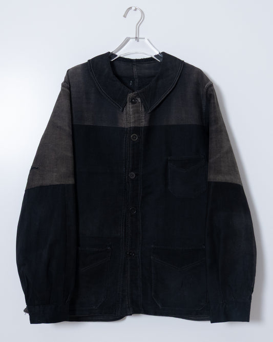 vintage amazing repaired moleskin jacket