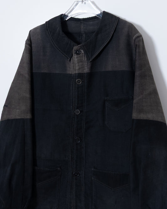 vintage amazing repaired moleskin jacket