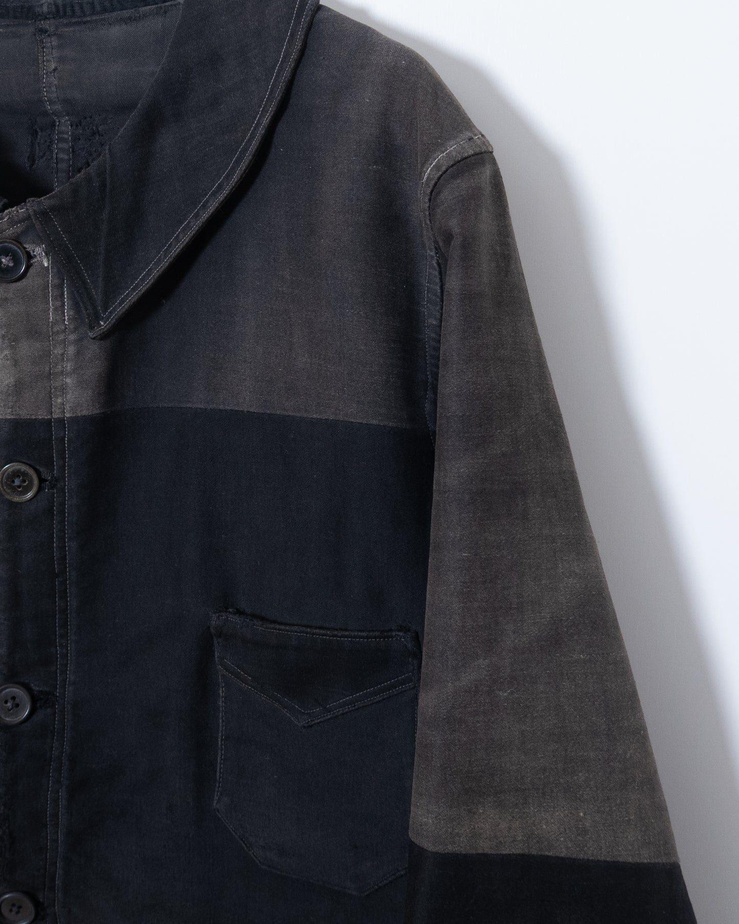 vintage amazing repaired moleskin jacket