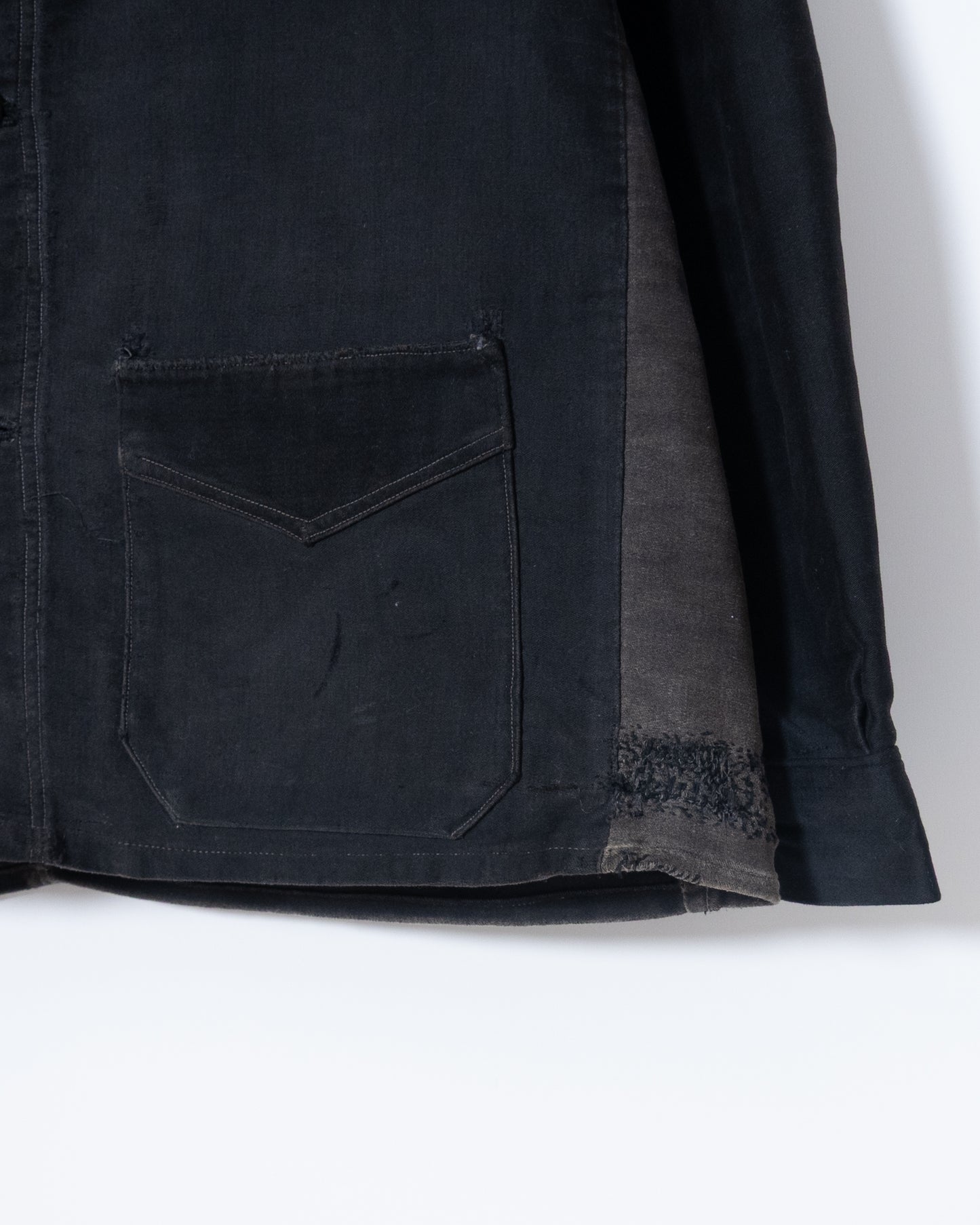 vintage amazing repaired moleskin jacket