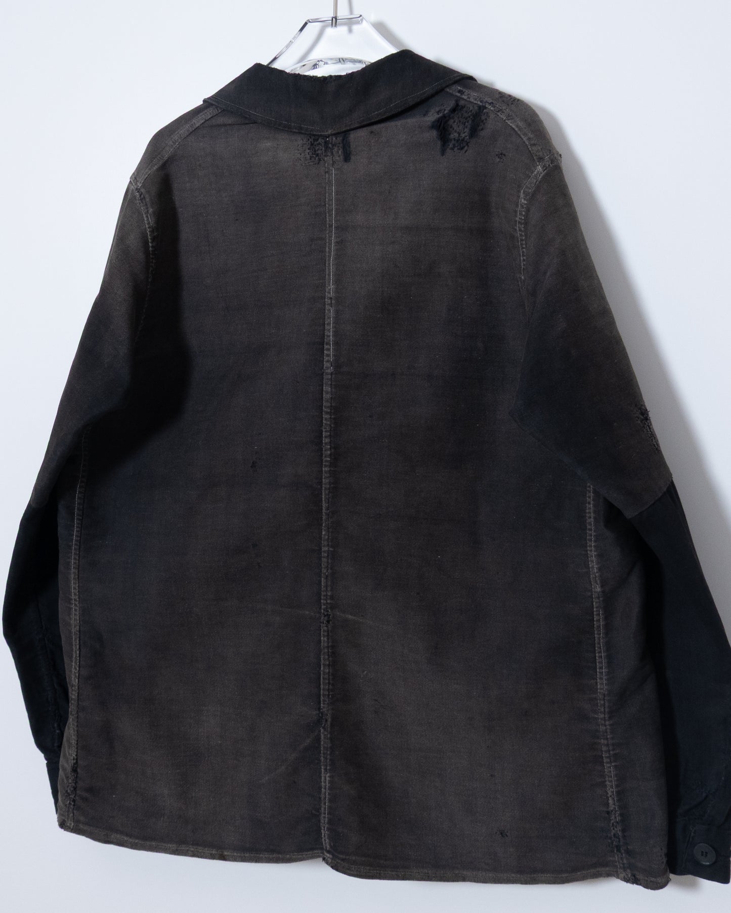 vintage amazing repaired moleskin jacket