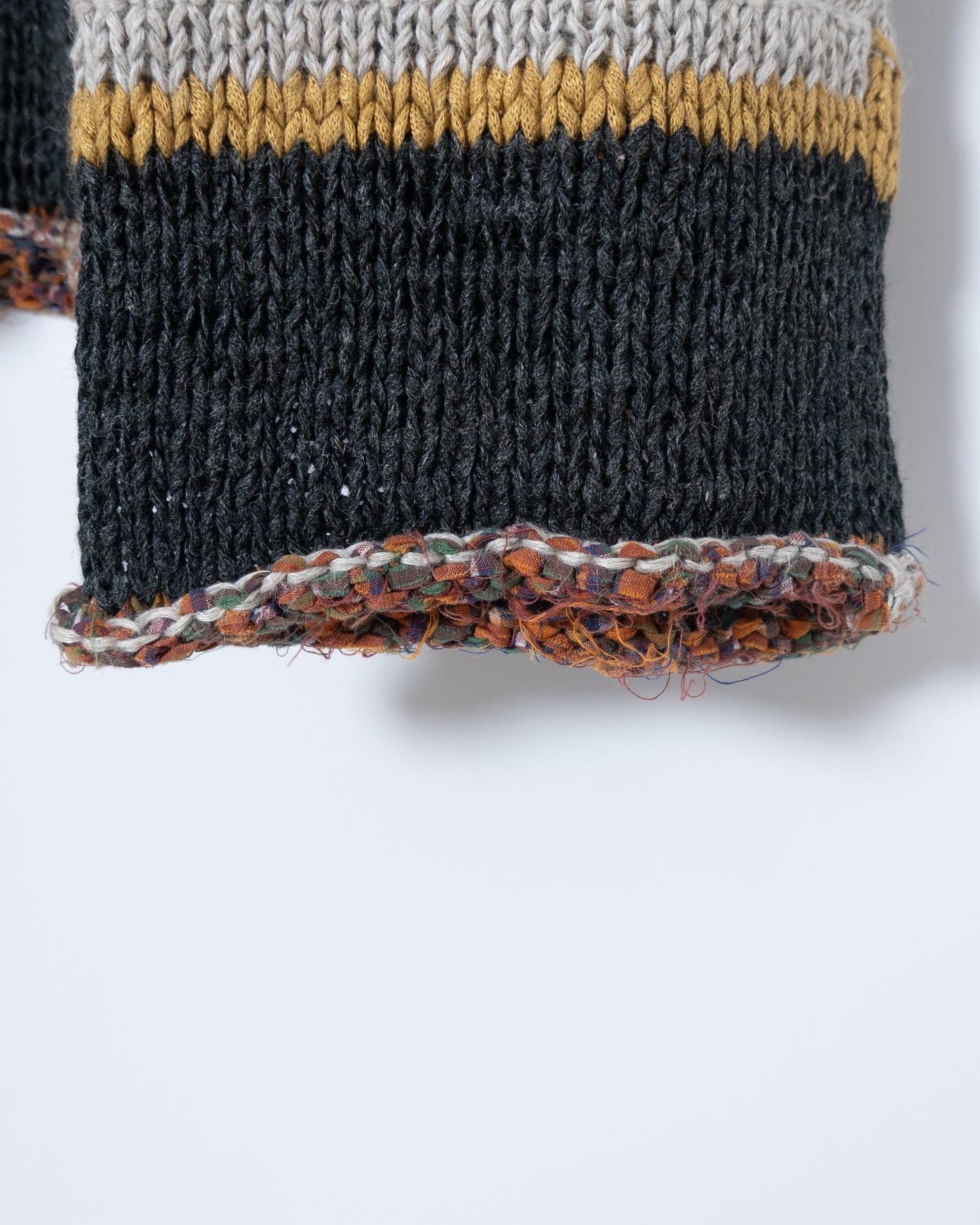 "MATSUDA NICOLE TOKYO" african beadwork knit polo