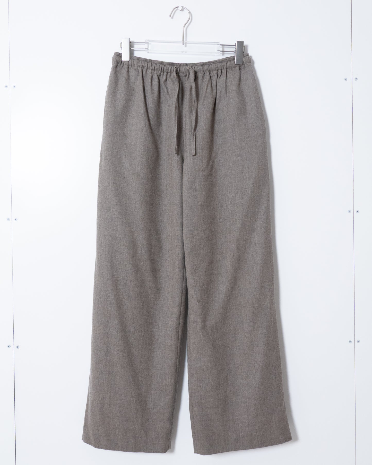 "eskandar" wide wool easy pants
