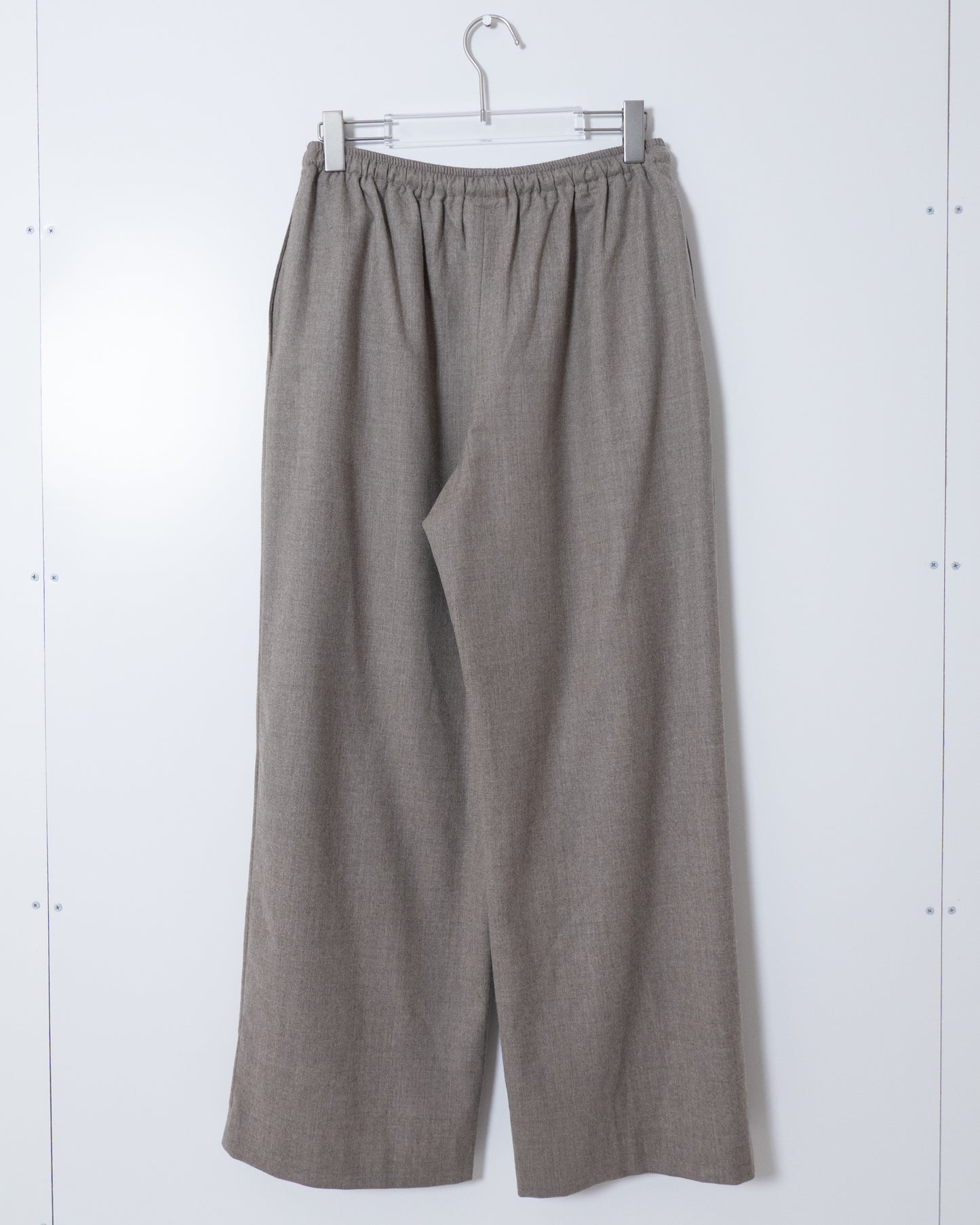"eskandar" wide wool easy pants