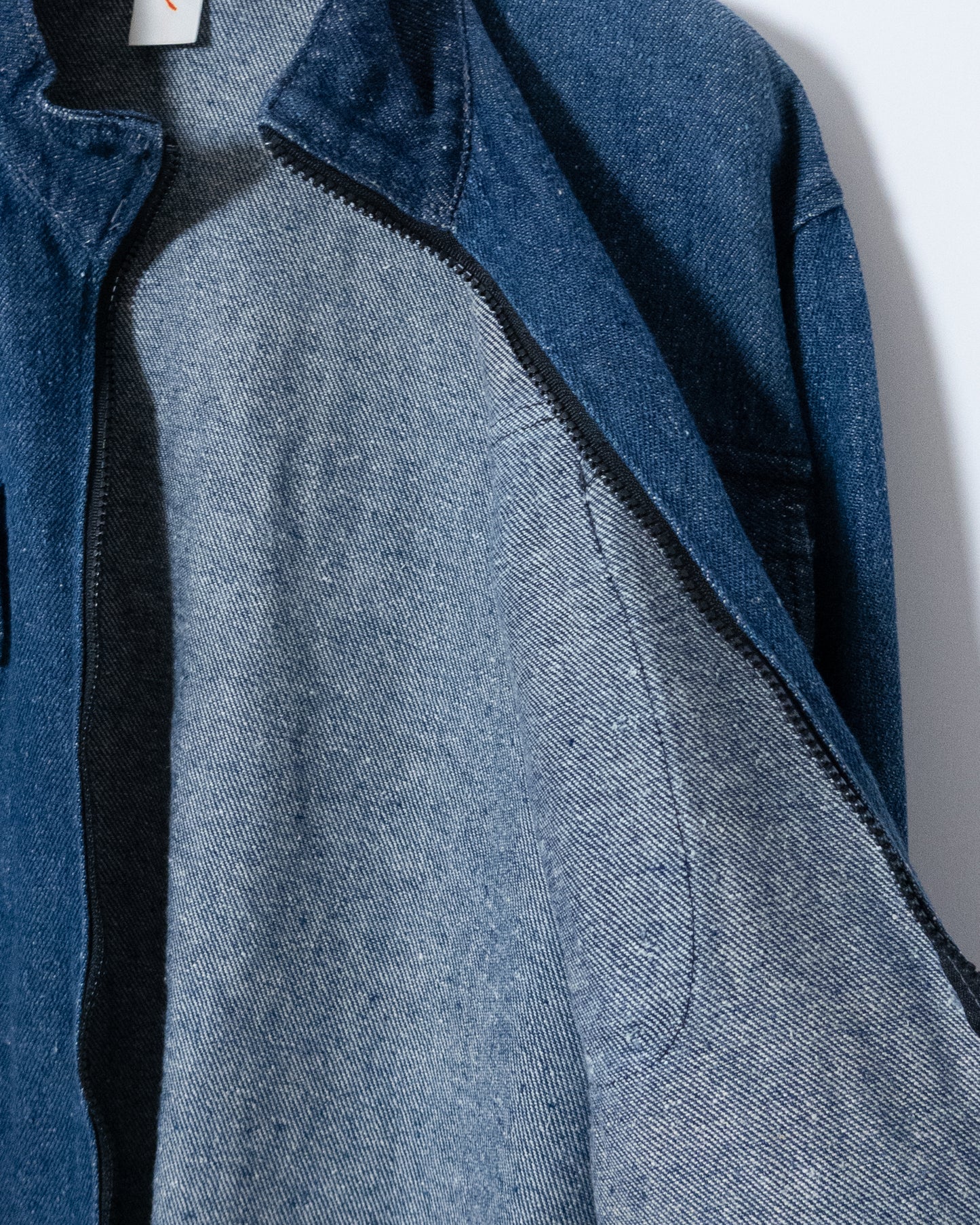all hemp denim multiple pockets jacket