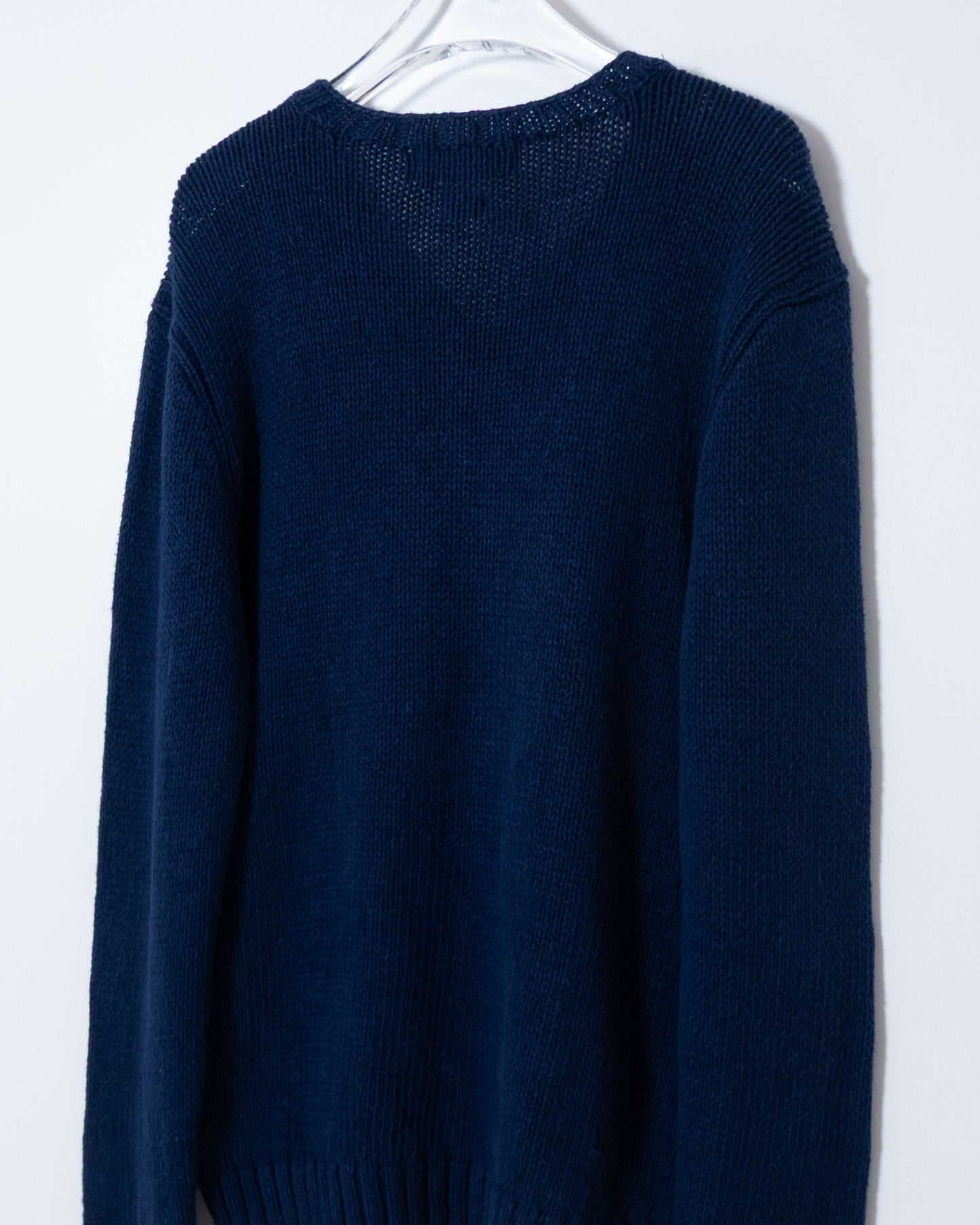 "Polo by Ralph Lauren" v-neck linen silk knit sweater