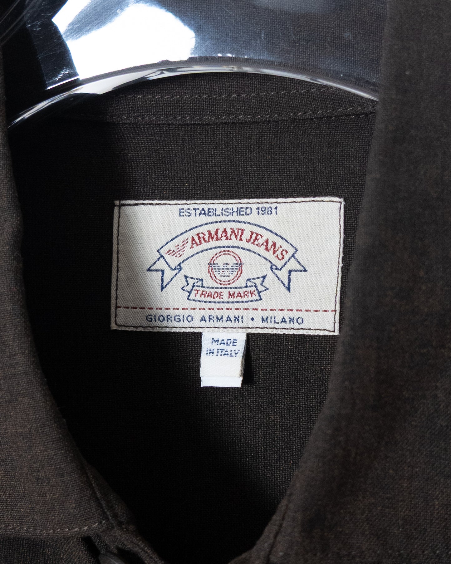 “ARMANI JEANS” all rayon shirt
