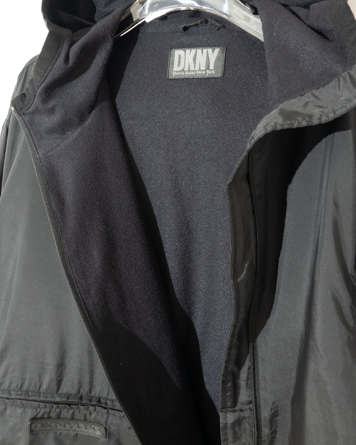 'DNKY' nylon hooded jacket